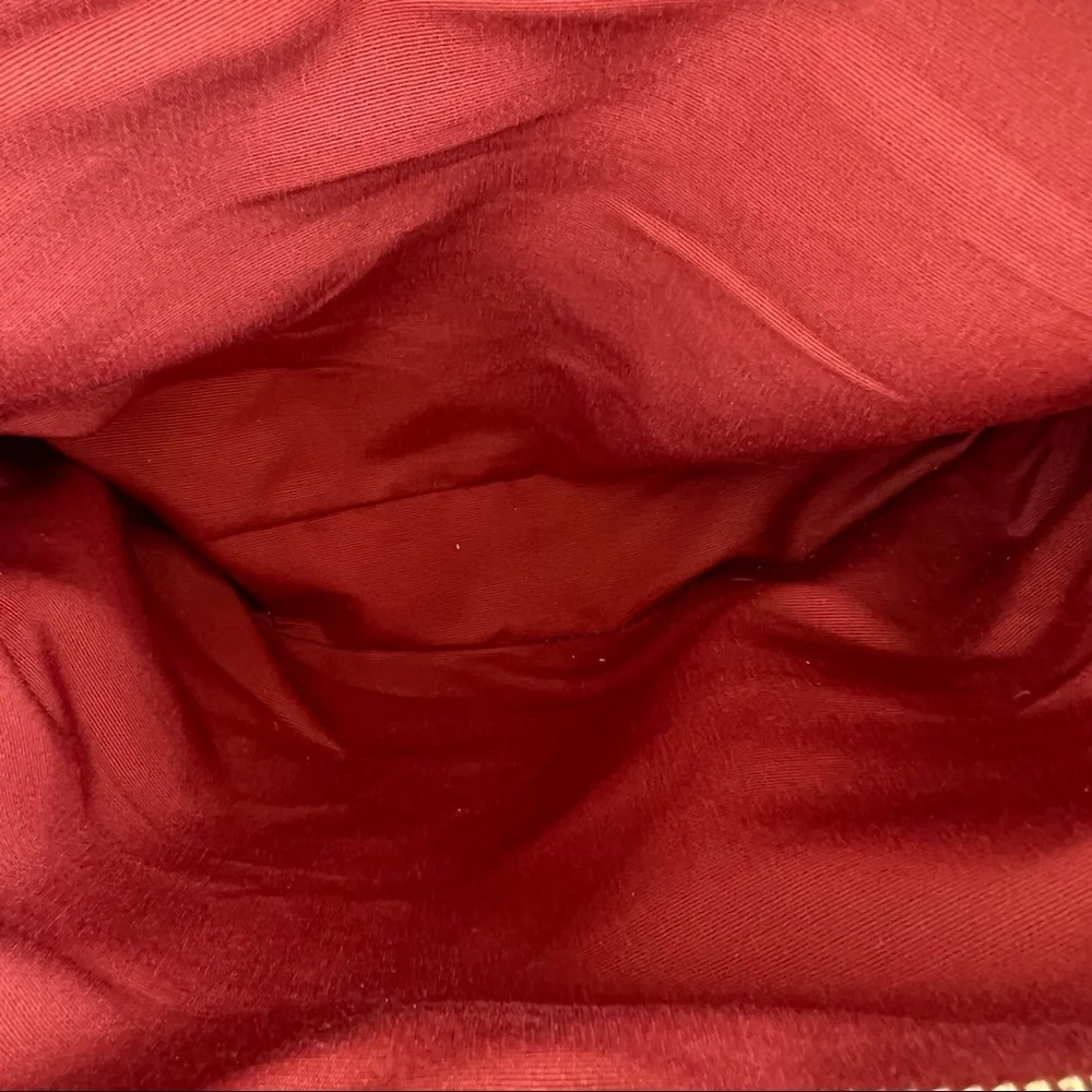 Coach Lexy Orange/Cognac Pebbled Leather Python Embossed Trim Gold Tone Hardware - Picture 15 of 15